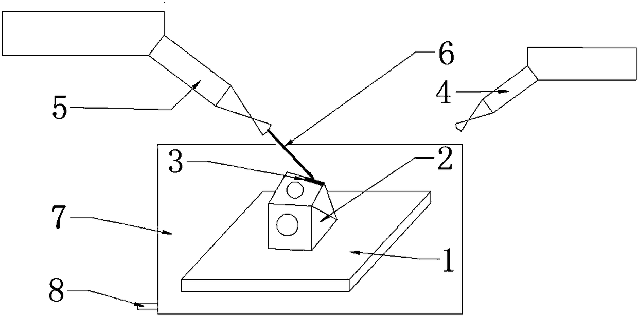 A composite manufacturing method and device based on arc additive and high-energy beam subtractive