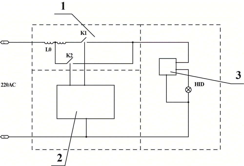 Lamp power control circuit