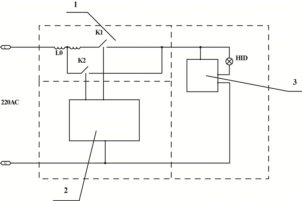 Lamp power control circuit