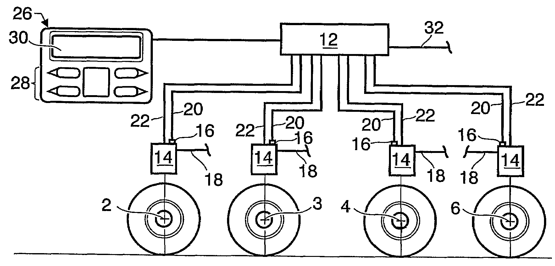 System and Method for Controlling the Axle Load Split Ratio on a Vehicle With Two Front Axles