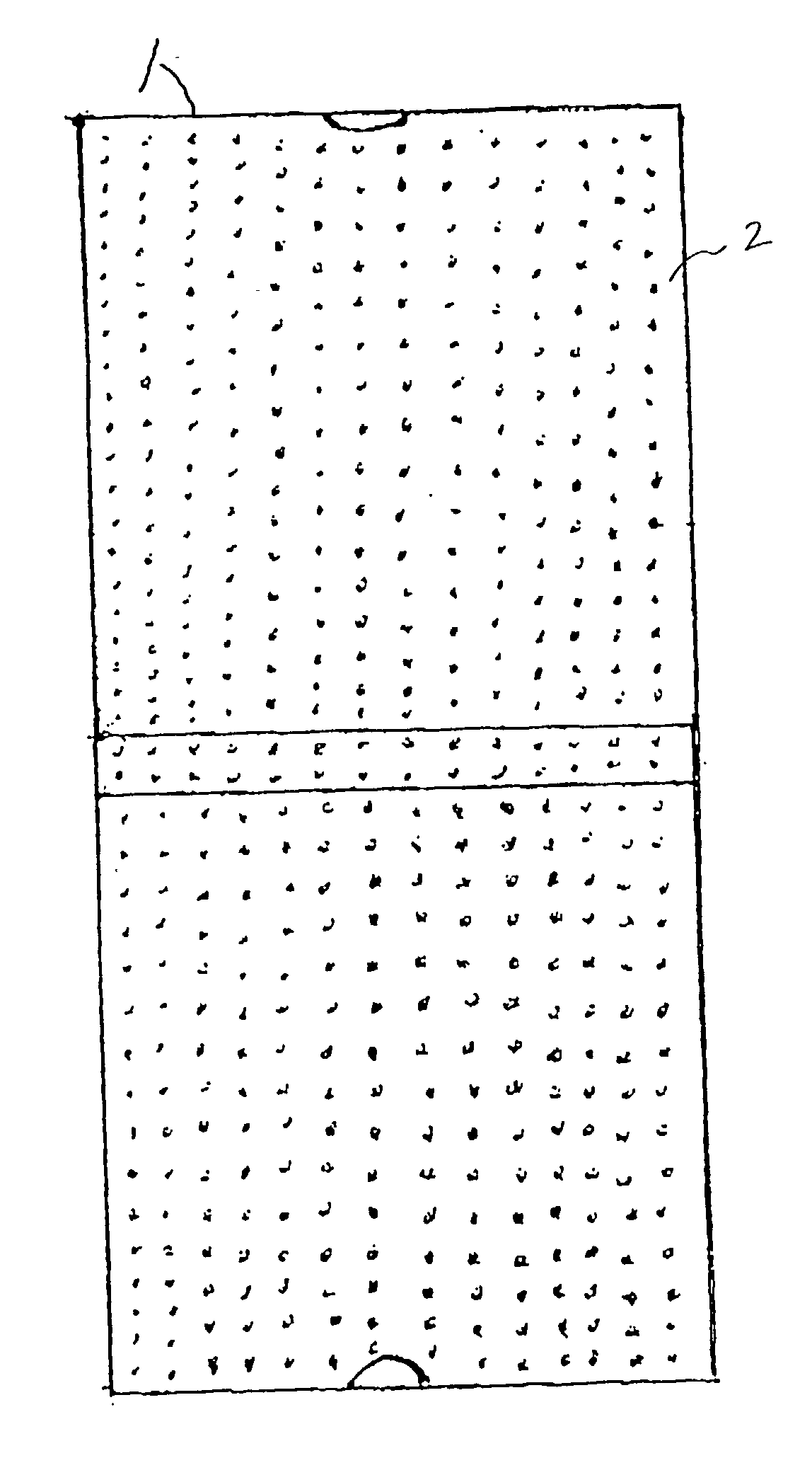 Packaging device and method for absorbing moisture