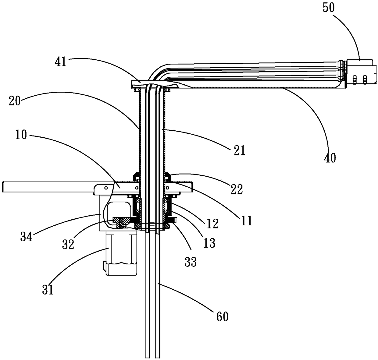 Liquid feeding device and cooking device including liquid feeding device