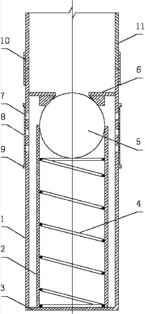 Freezing pipe injected grout non-return device