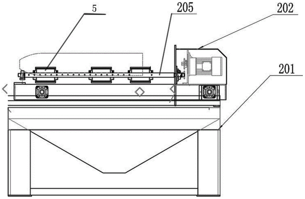 Automatic sandblast derusting equipment for artillery shells