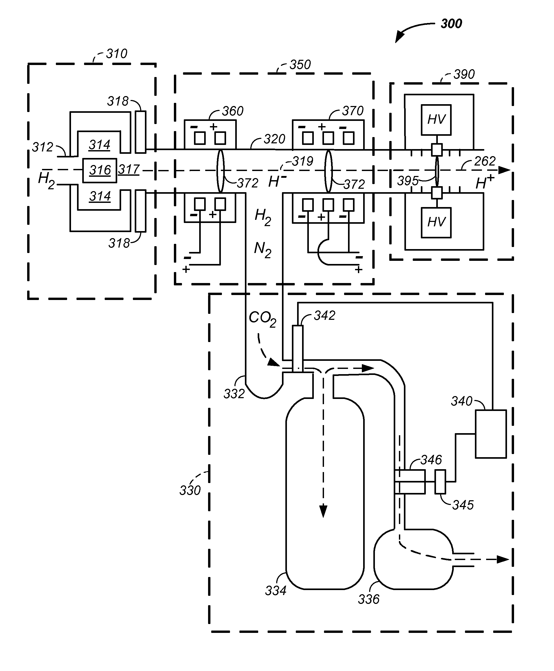Tandem accelerator method and apparatus used in conjunction with a charged particle cancer therapy system