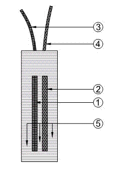 Tungstic oxide semiconductor battery and preparation method therefor