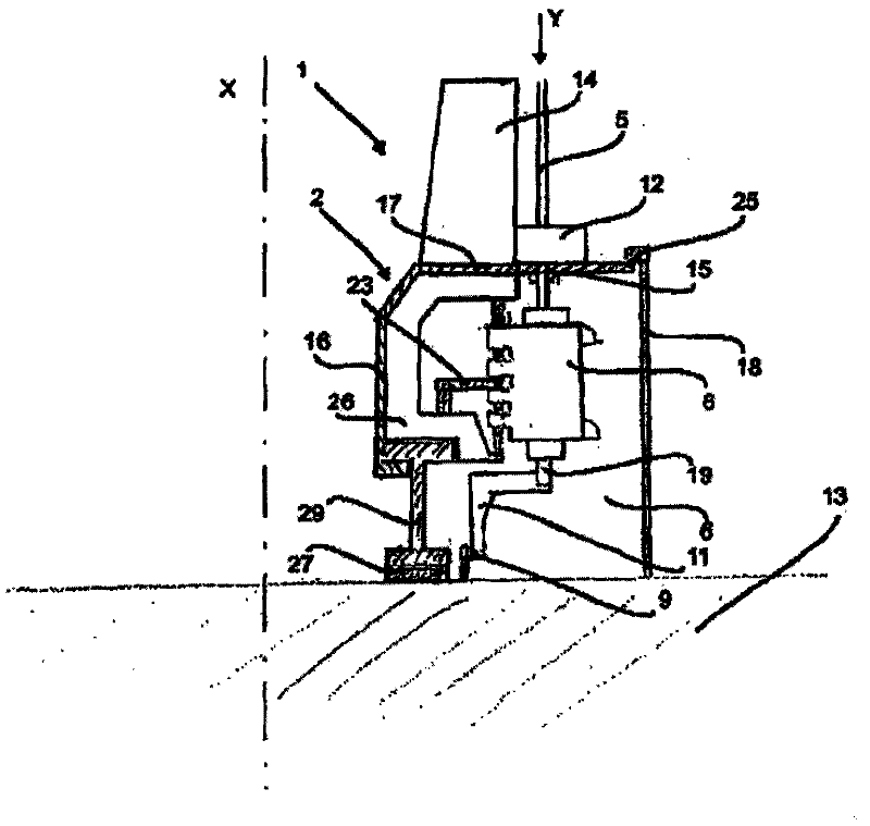 Method and device for cleaning gas in blowing machines