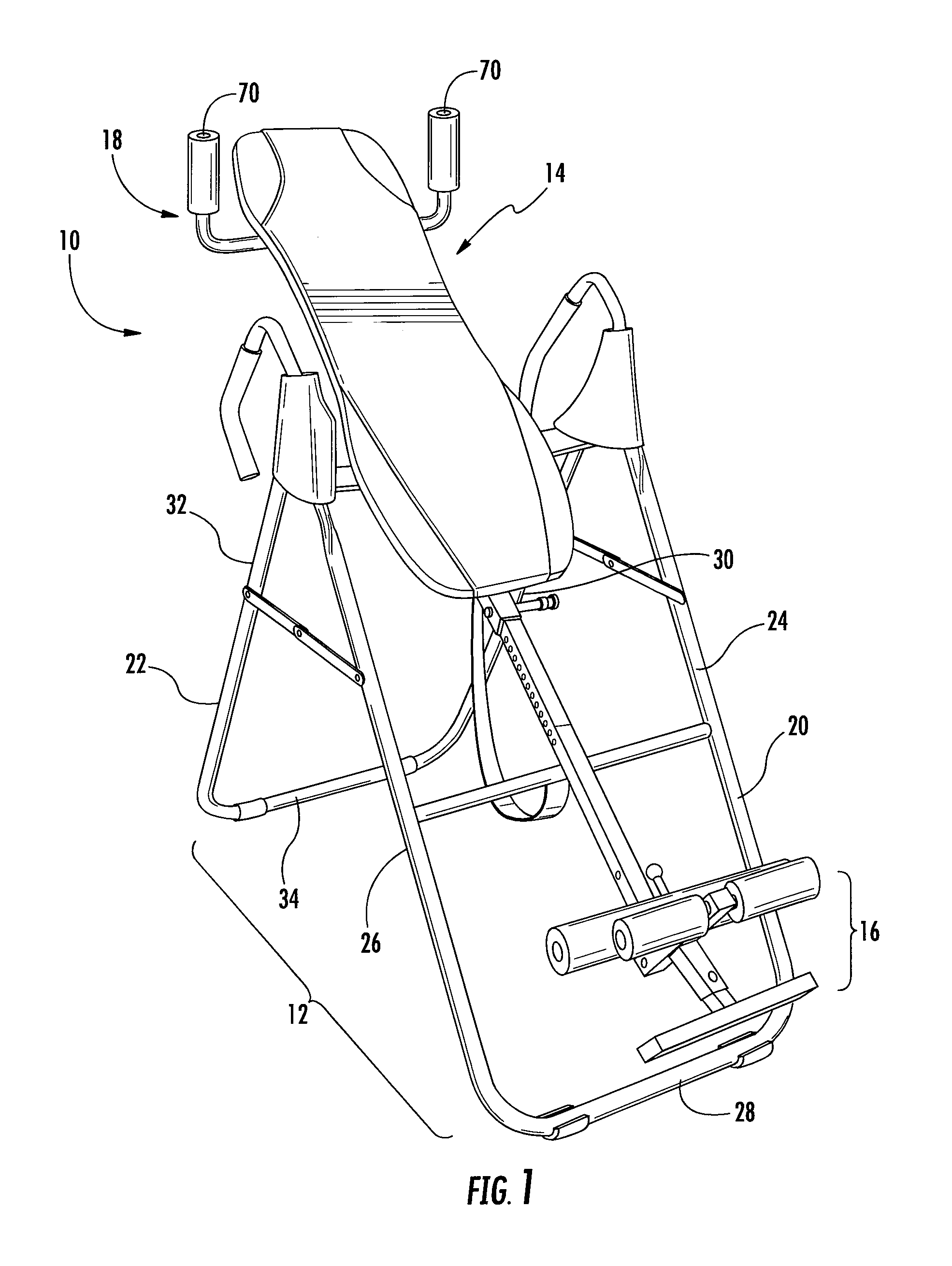 Inversion table with neck support