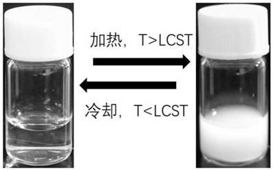 A temperature-controllable easily degradable temperature-sensitive polymer and its preparation method