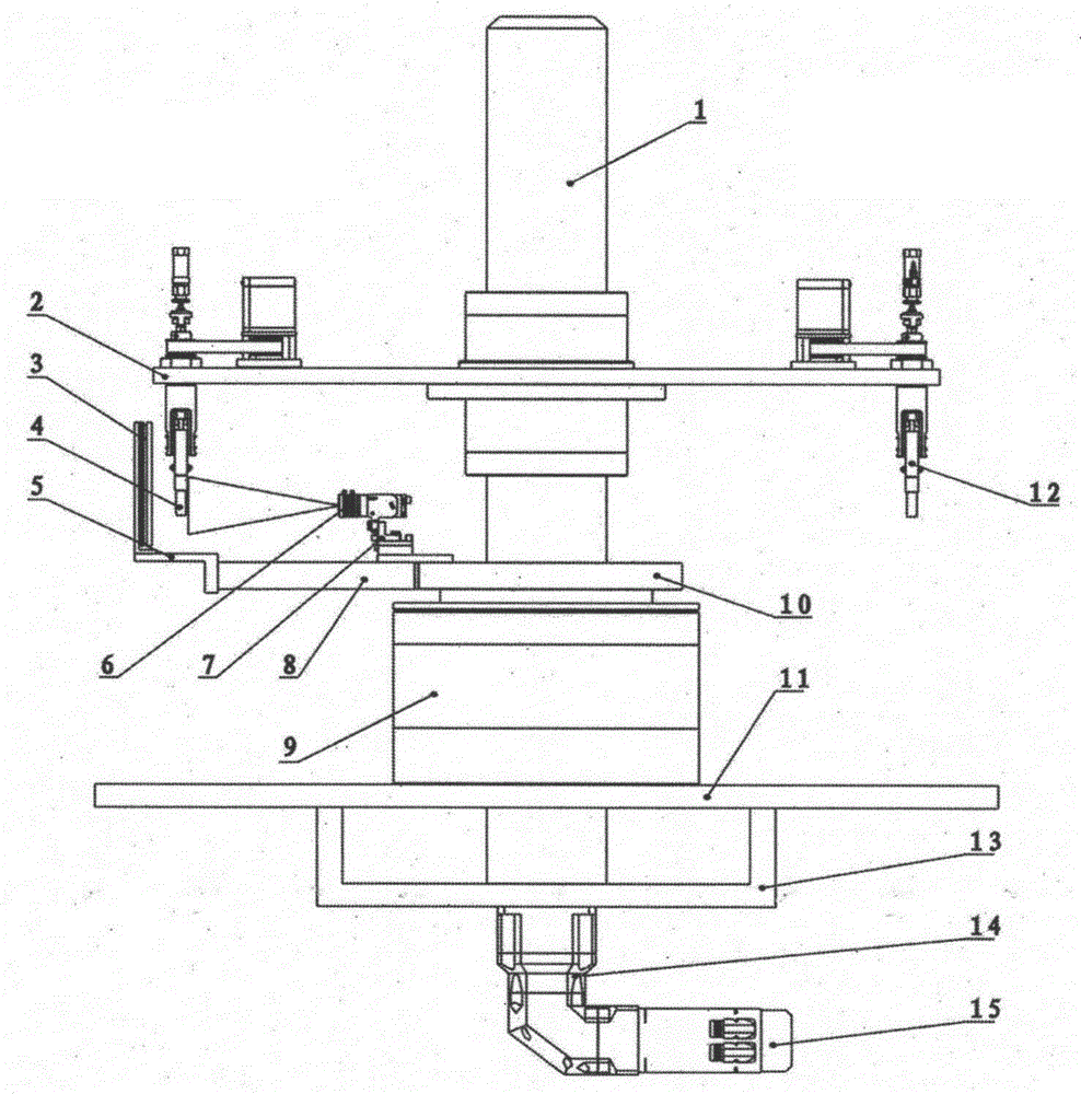 An image synchronous follow-up acquisition device of an ampoule bottle lamp inspection machine using a backlight