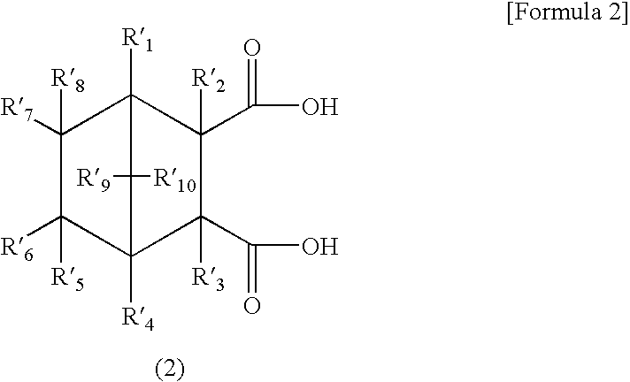 Method of separating stereoisomers of dicarboxylic acid having norbornene or norbornane structure, or derivative thereof