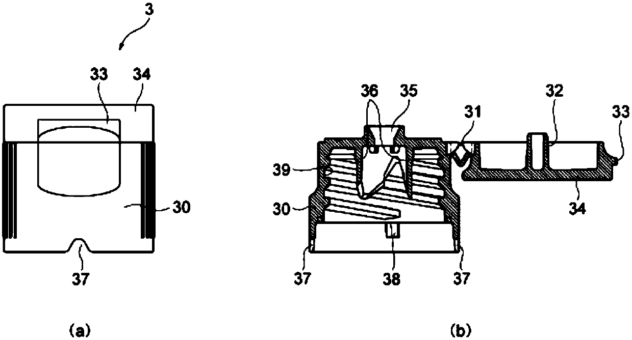 Container with anti-tampering function and anti-tampering member