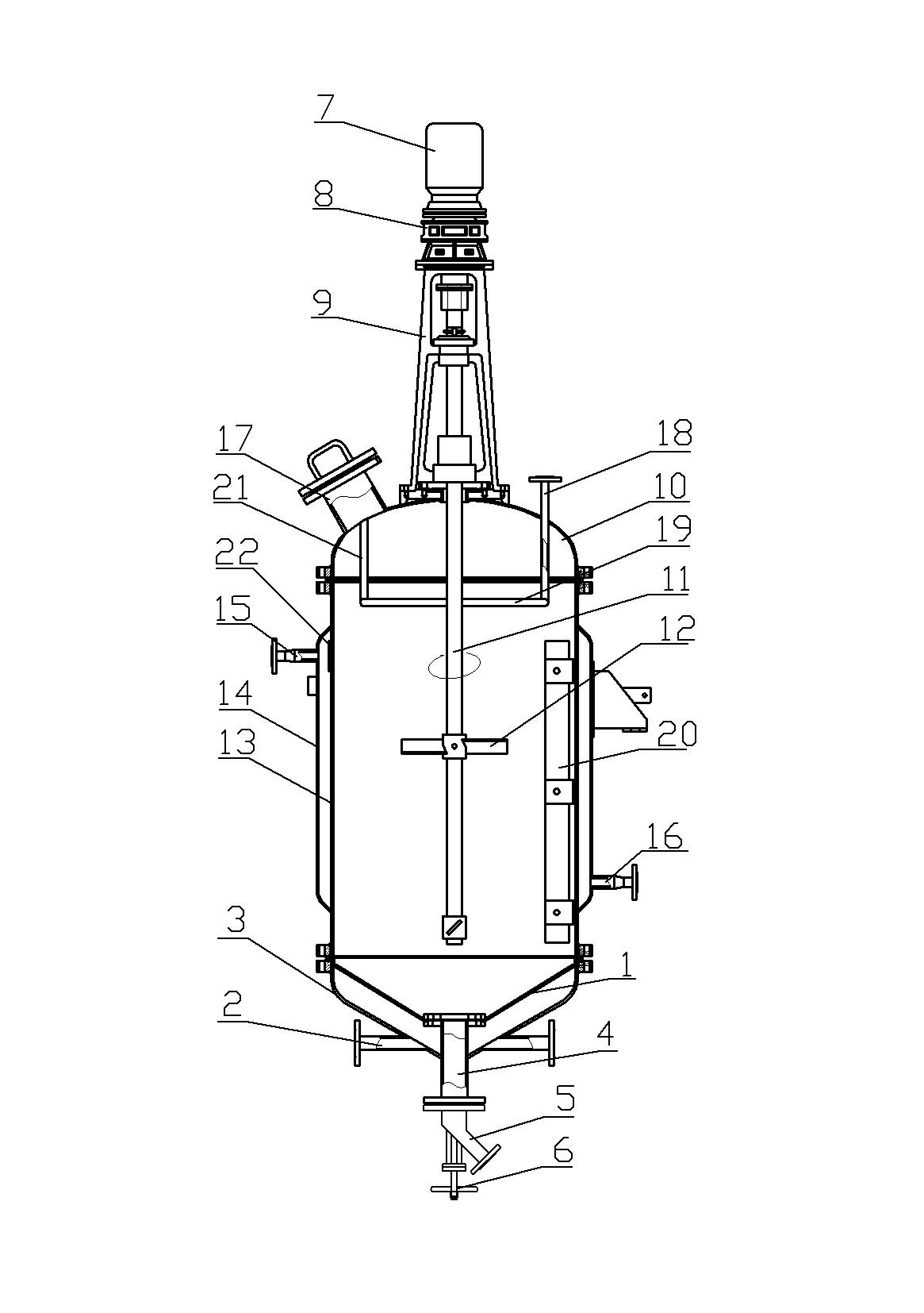 Improved discharge port structure of washing kettle