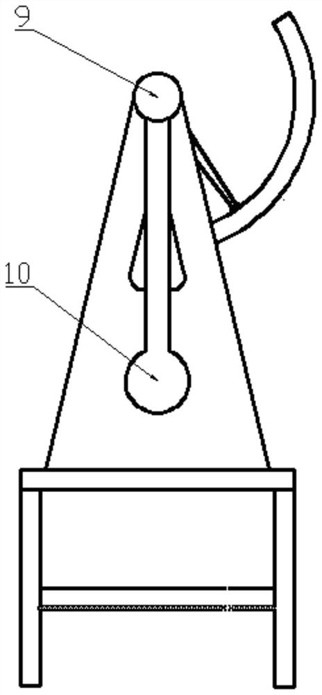 A device for measuring the pull-out force of center firing movement