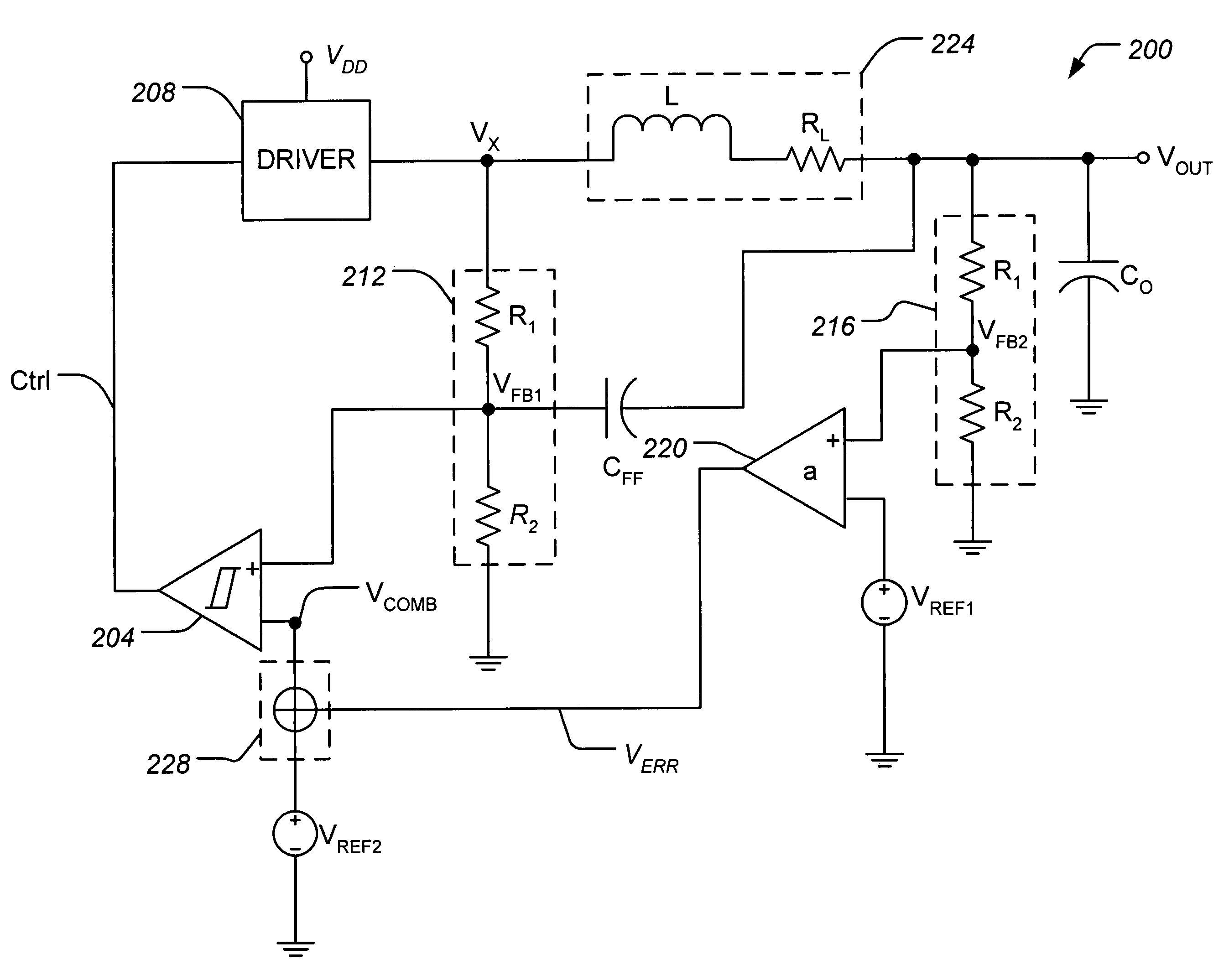 Low power DC-DC converter with improved load regulation