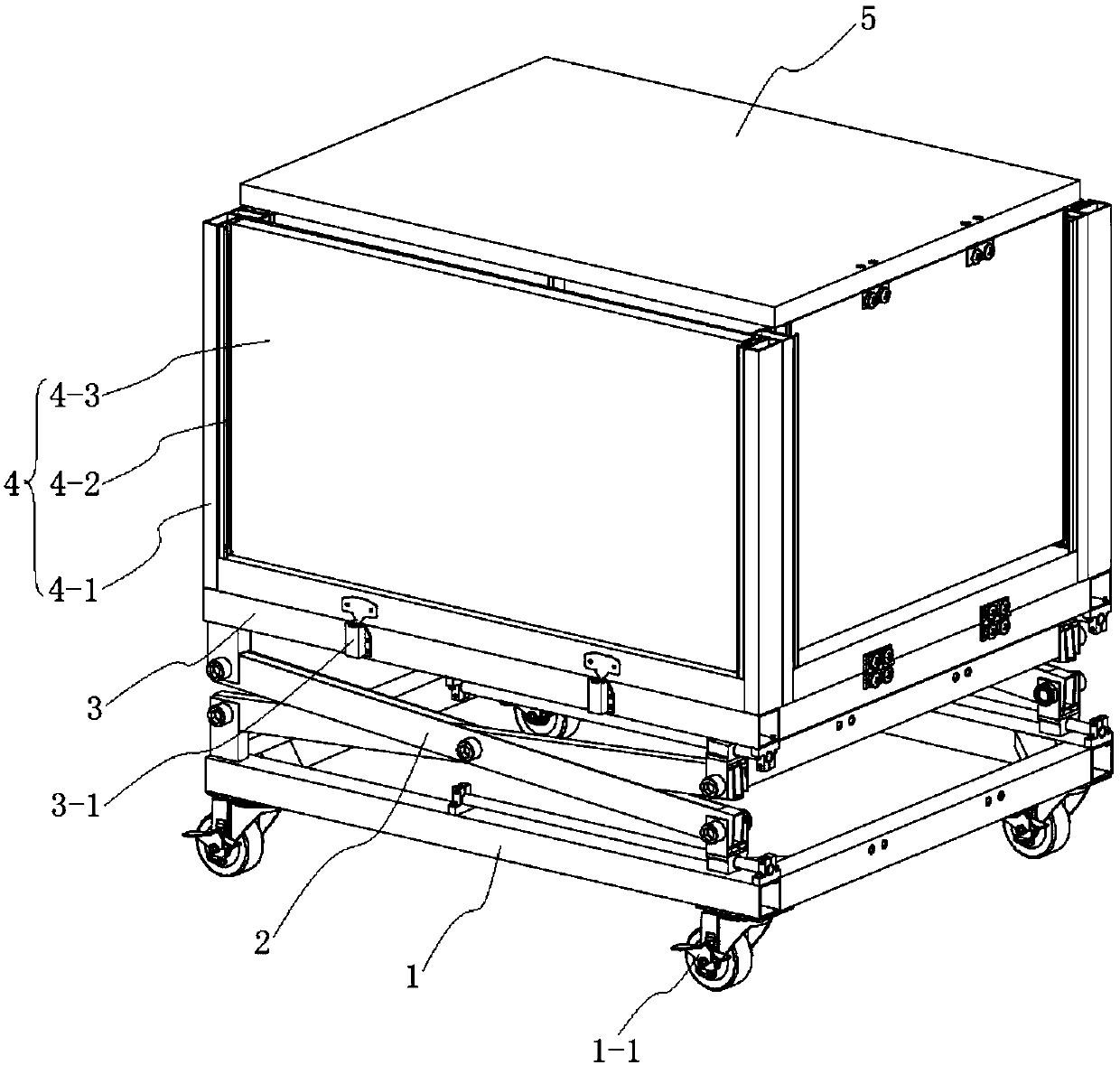 Machine packaging box that also can serve as expandable working table and using method of machine packaging box