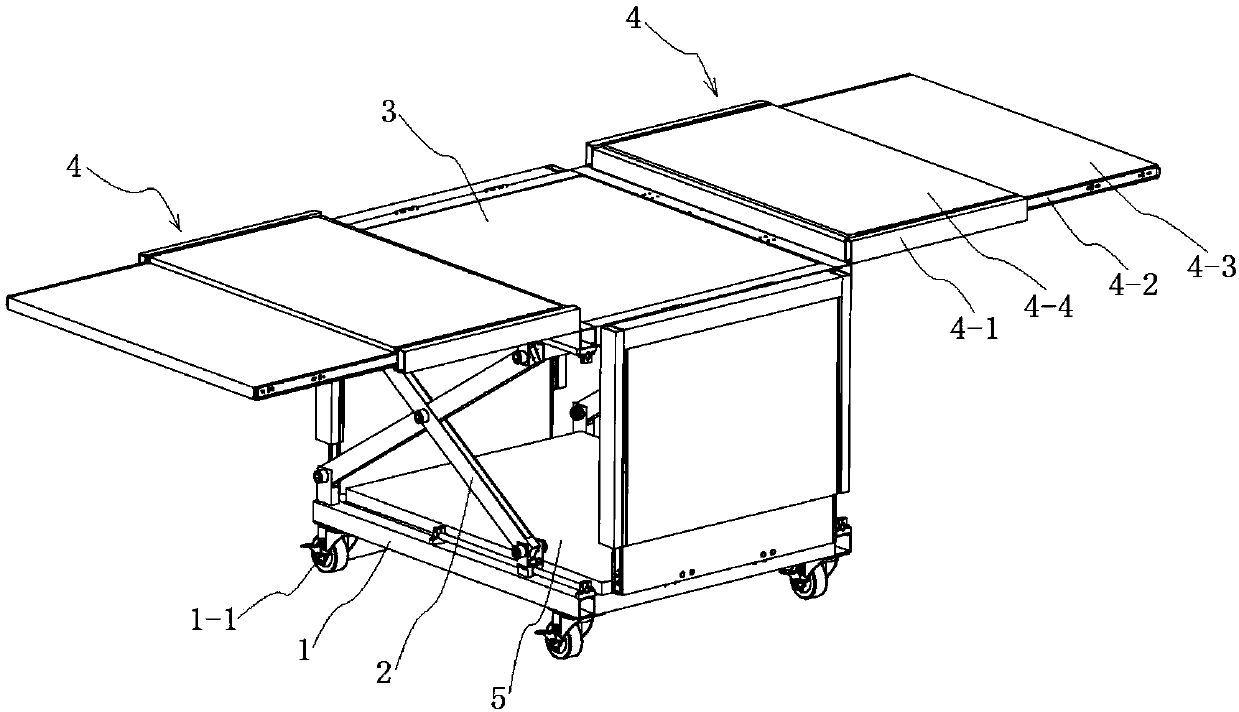Machine packaging box that also can serve as expandable working table and using method of machine packaging box