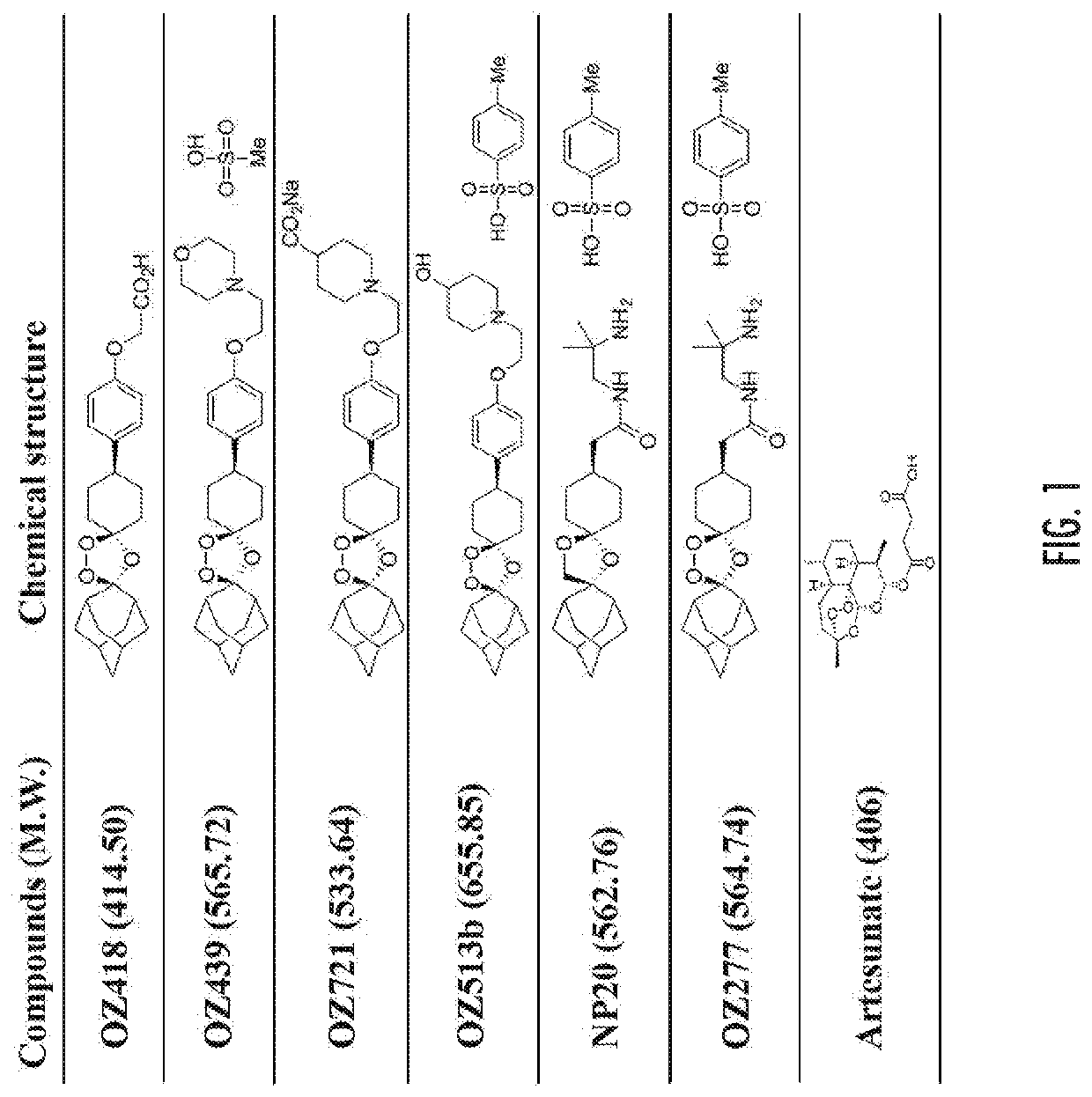 Ozonides for treating or preventing virus infections