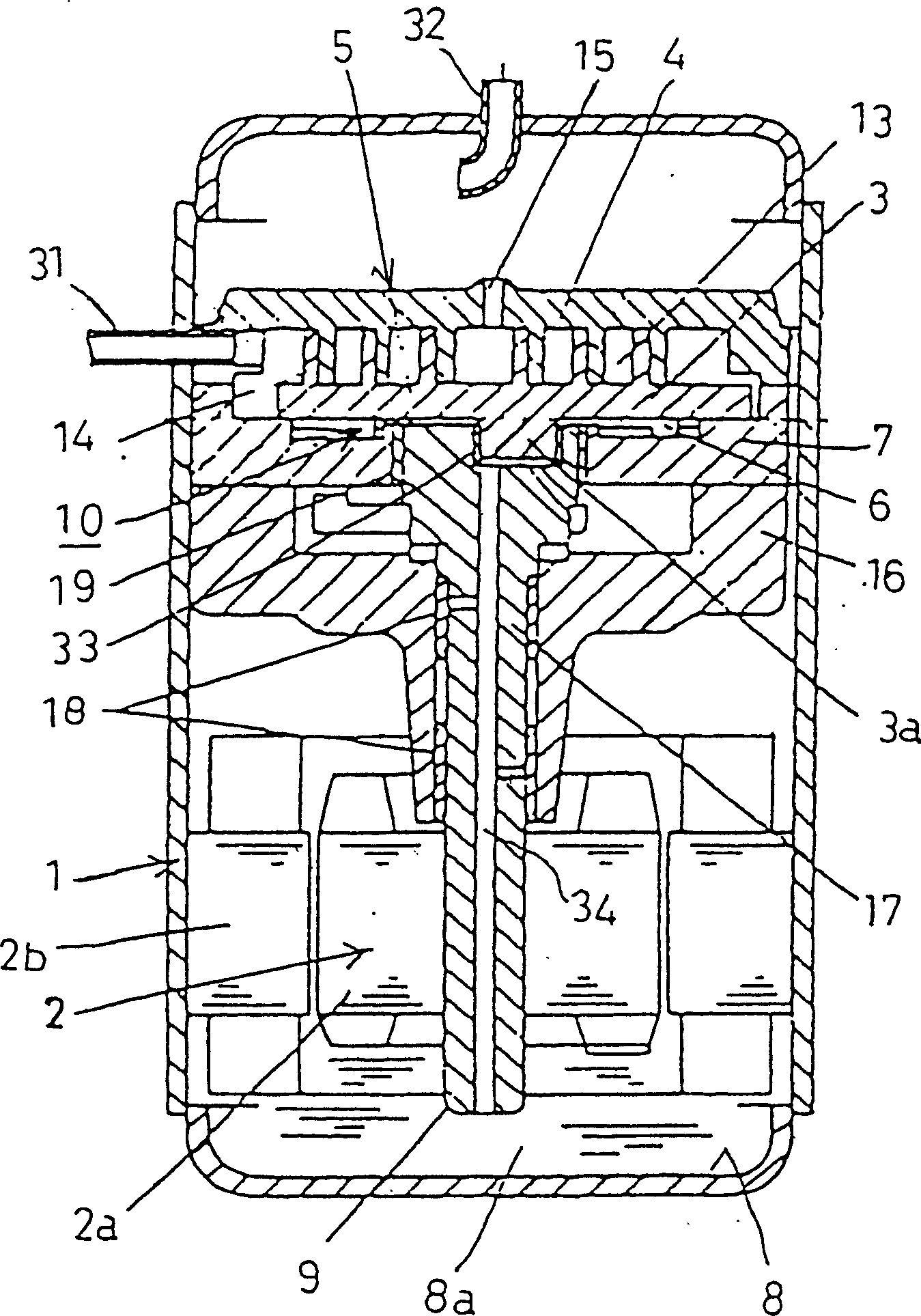 Method for mfg. vortex compressor and its cross ring