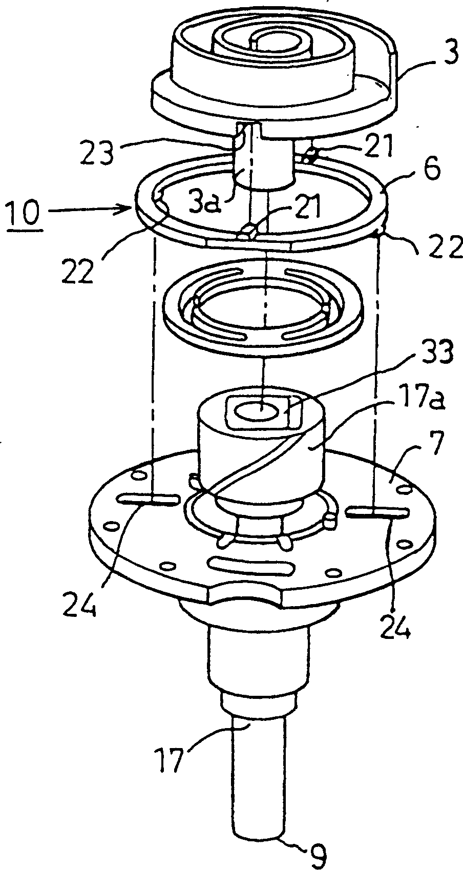 Method for mfg. vortex compressor and its cross ring