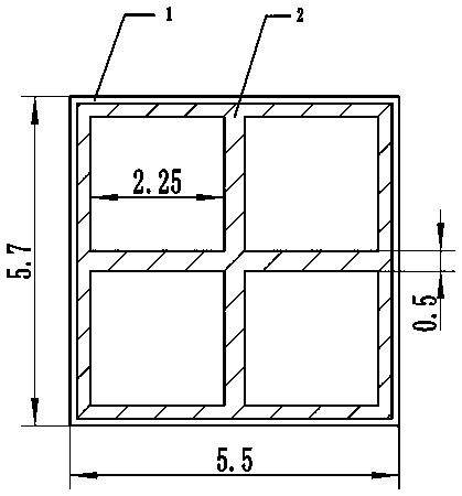 A frequency selective surface structure