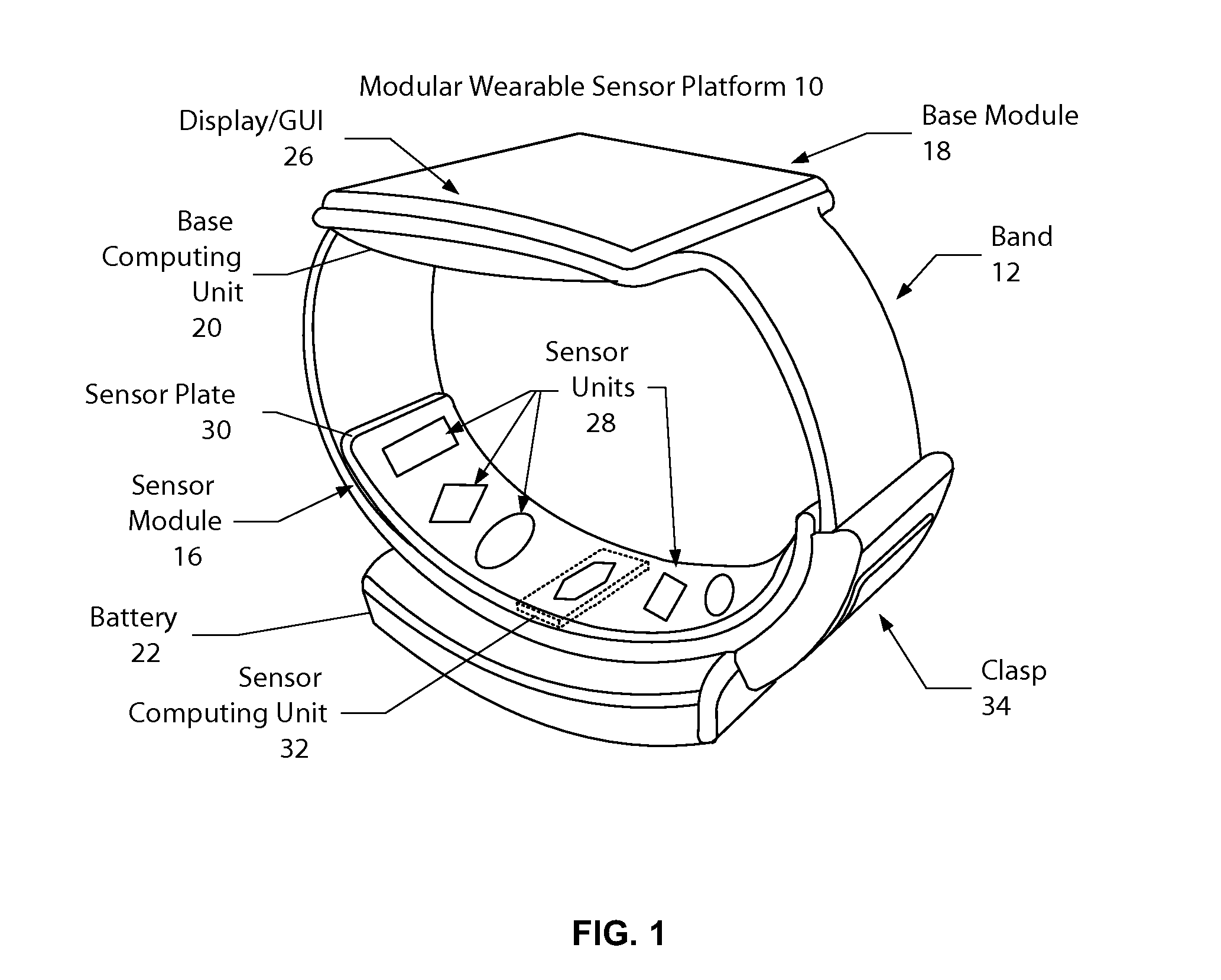 Adjustable sensor support structure for optimizing skin contact