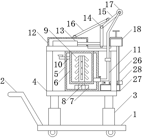 Balance type dripping prevention wall-plastering device and wall-plastering method