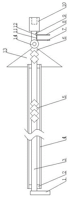 Insulation operating rod for fastening pin insulator nuts in electrified mode