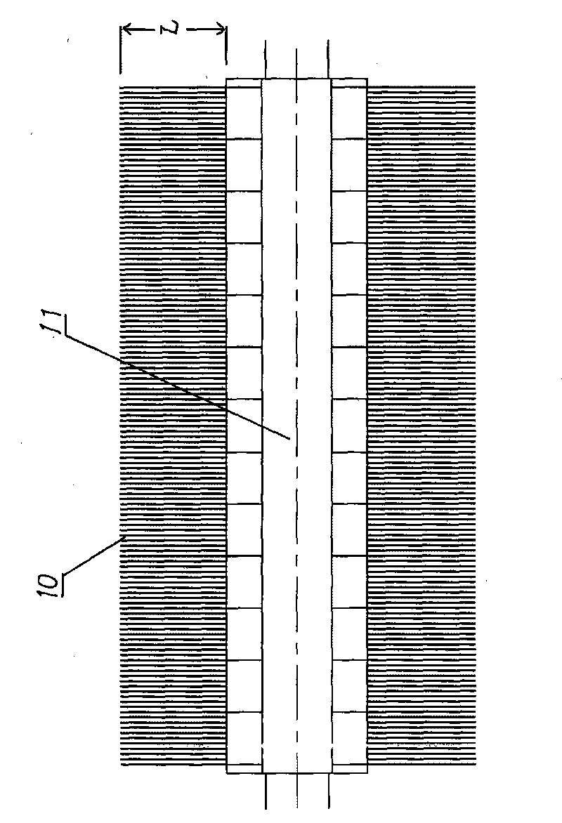 Miscanthus floridulus stalk leaf removing and surface layer processing device and method