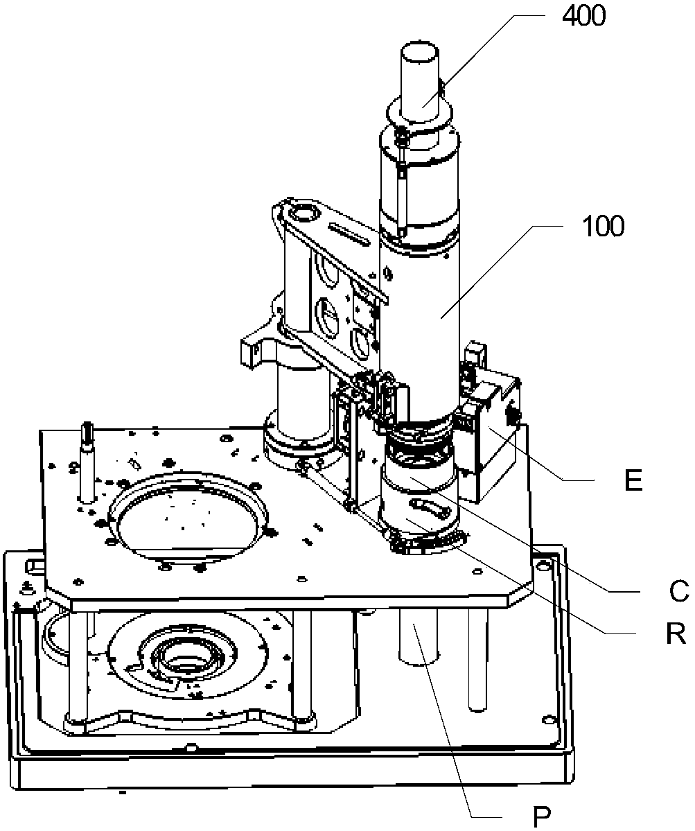 An all-in-one hosiery machine with hosiery turning function