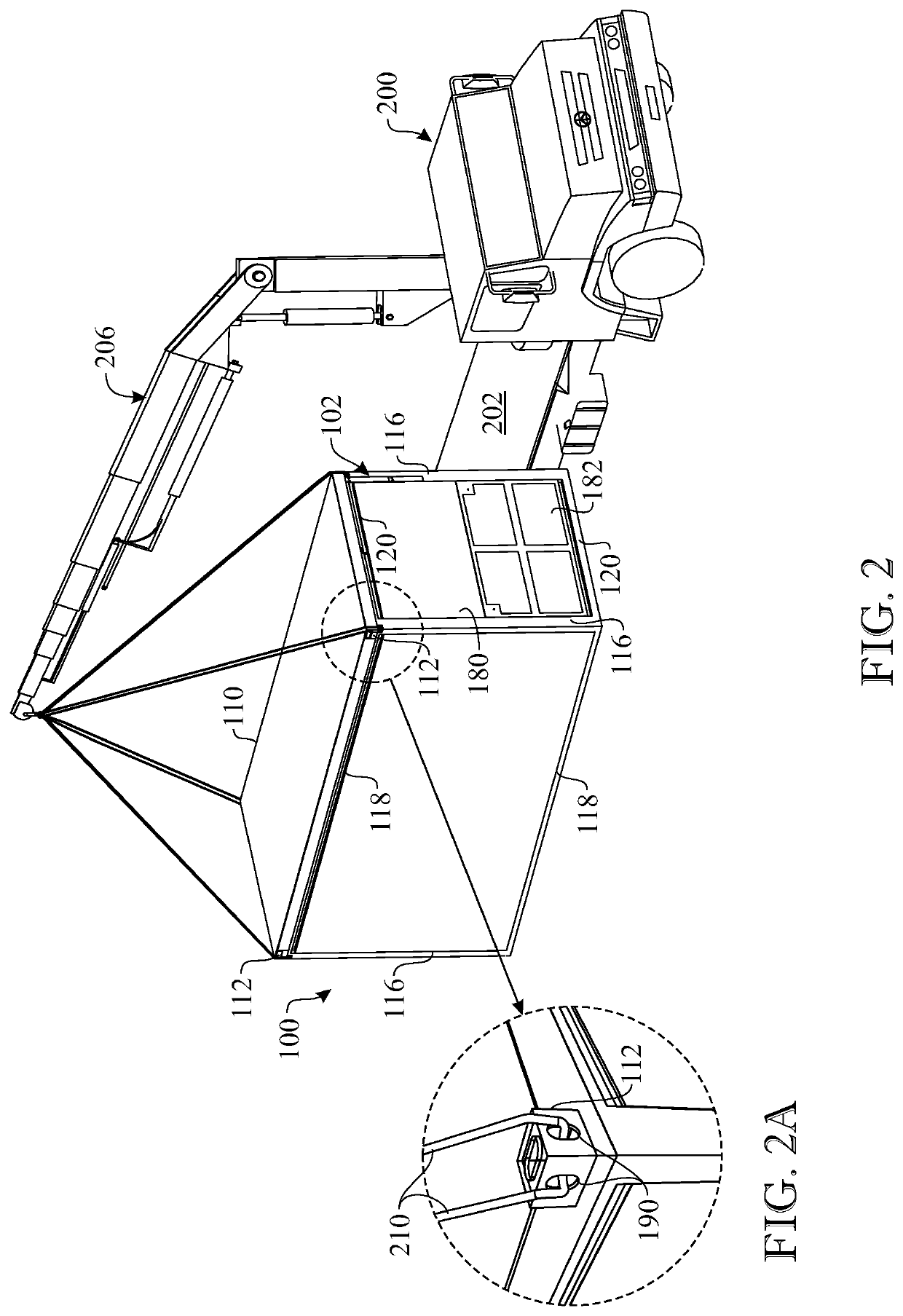 Packaged container housing structure and construction method