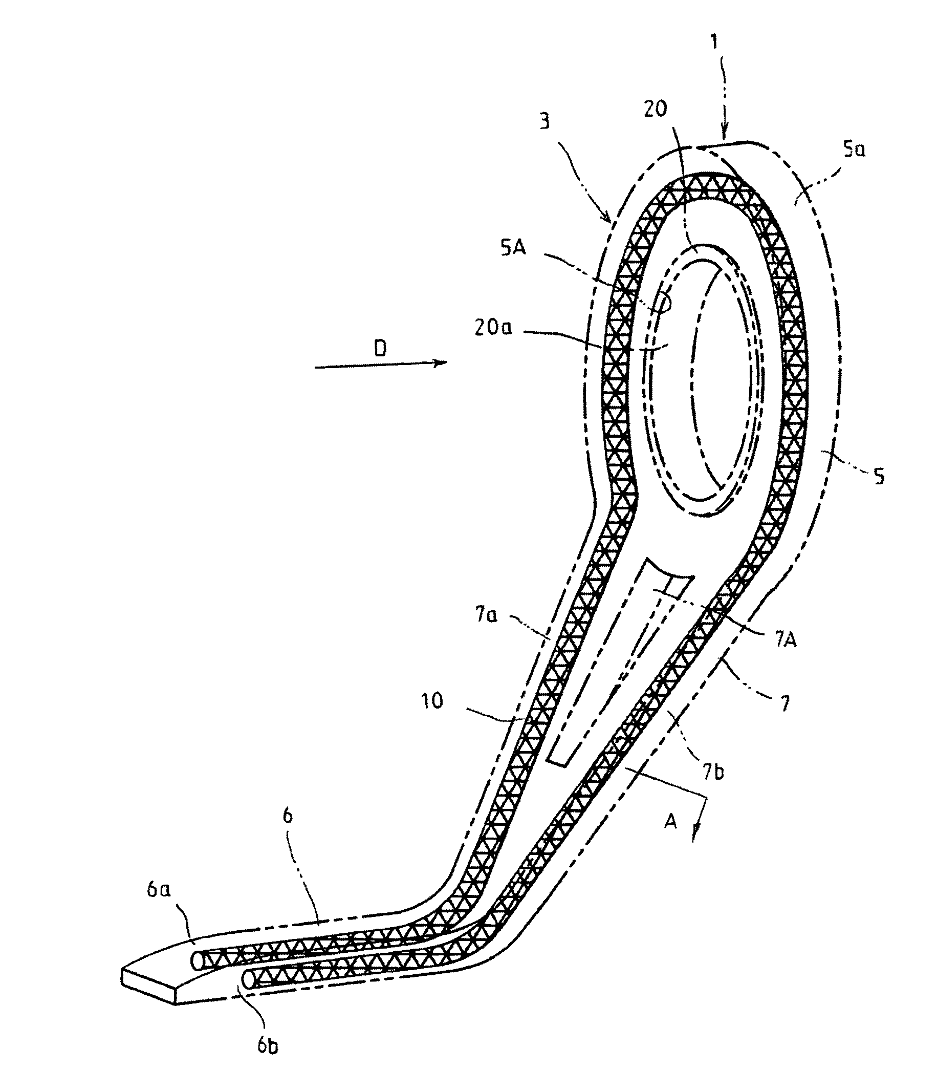Fishing line guide and method of manufacturing fishing line guide