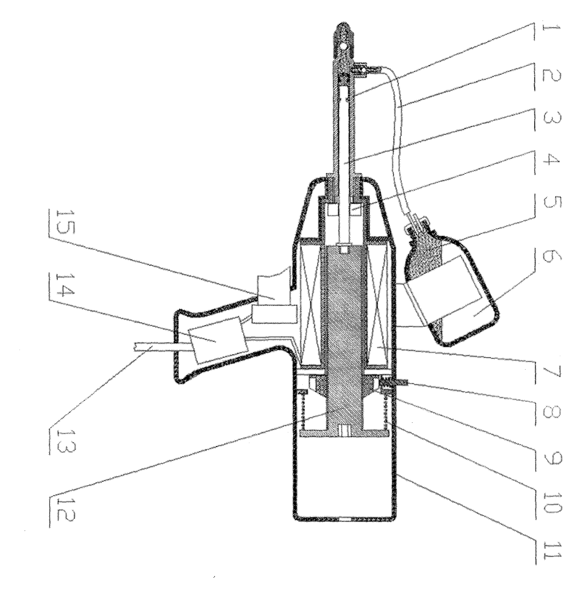 Electromagnetic continuous needleless injector with dose and injection depth adjusting faction