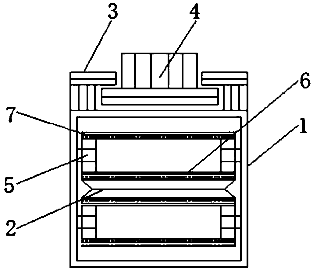 Cloud printing terminal equipment inlet position paper flattening device