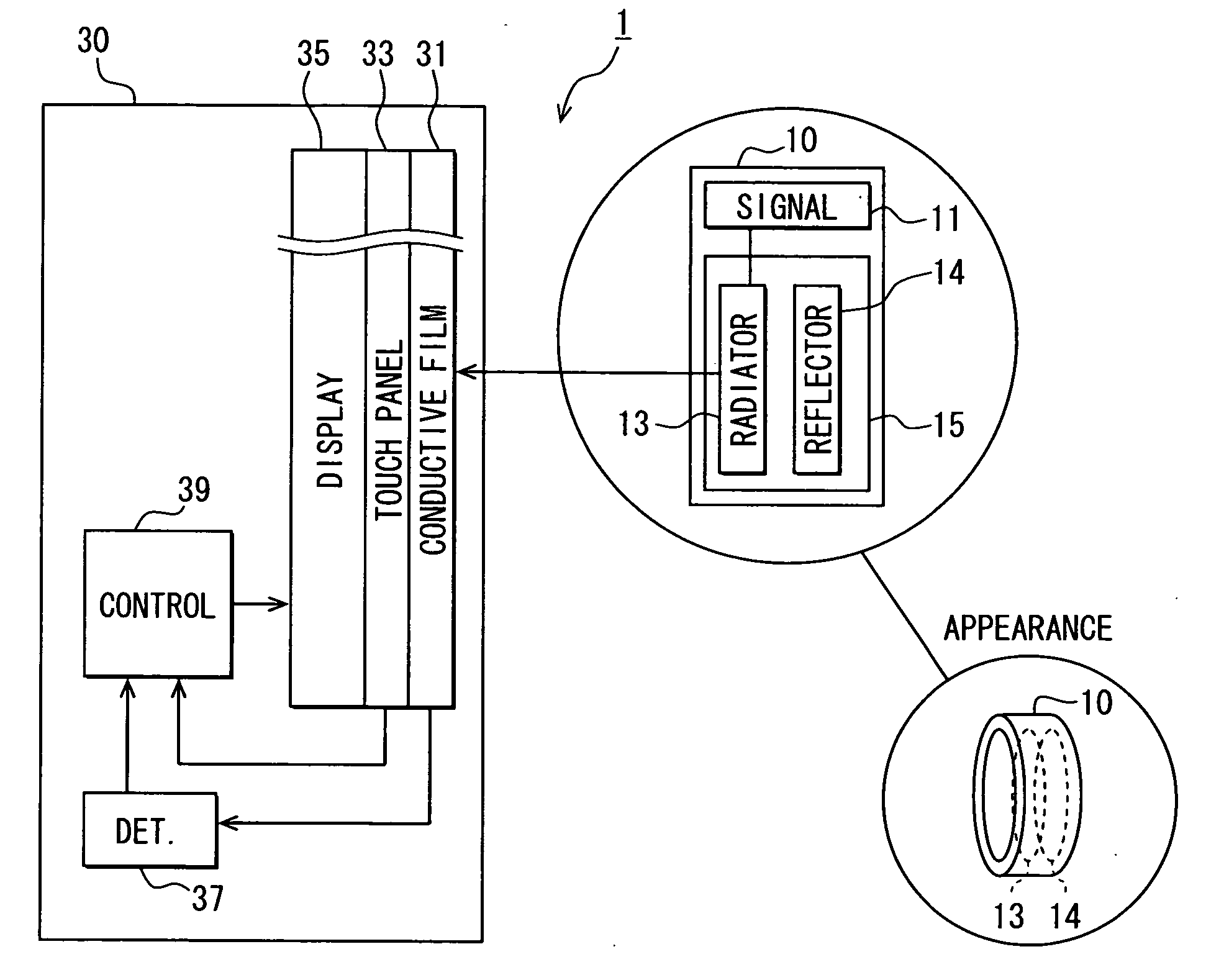 Apparatus with selectable functions