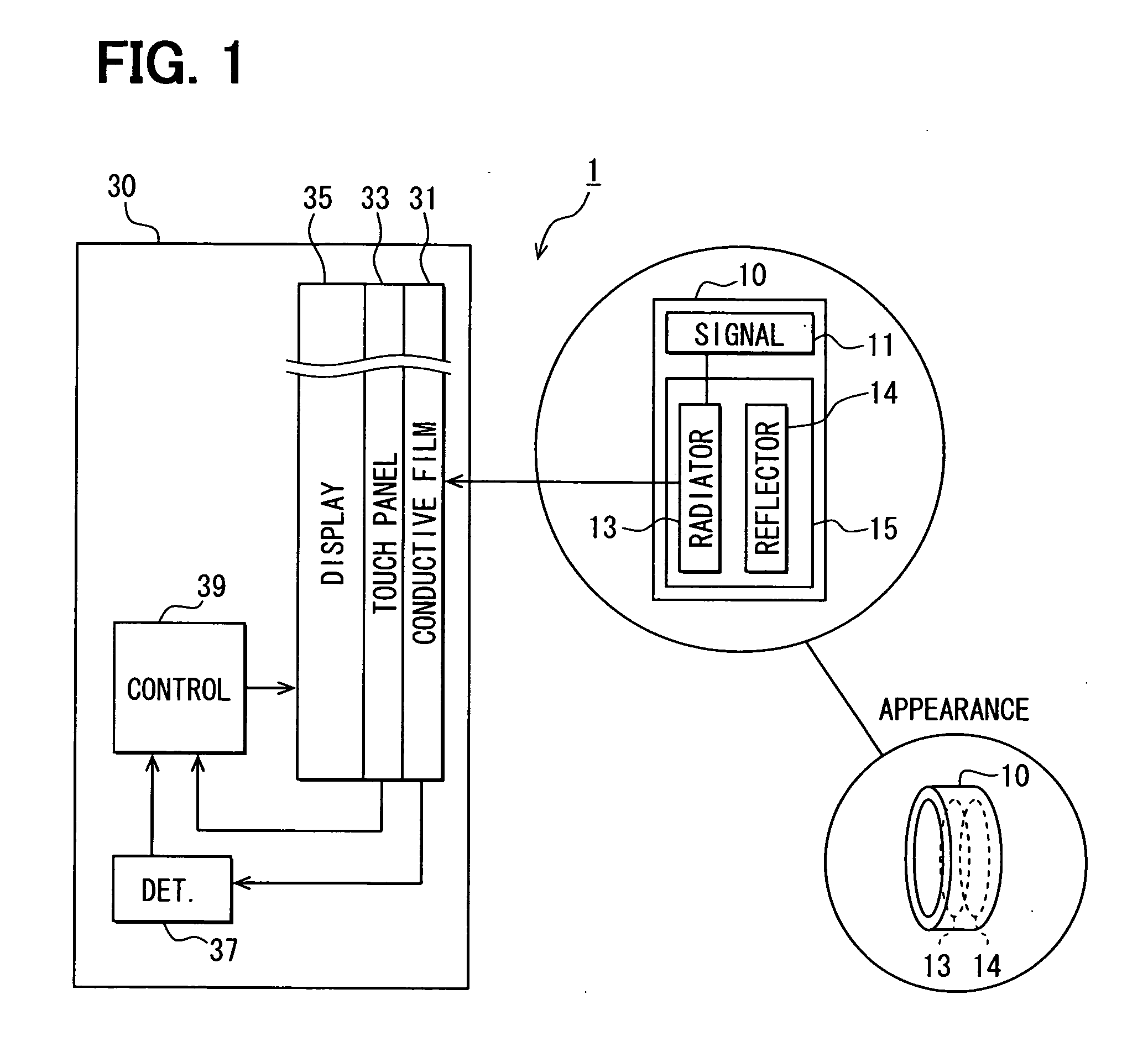 Apparatus with selectable functions