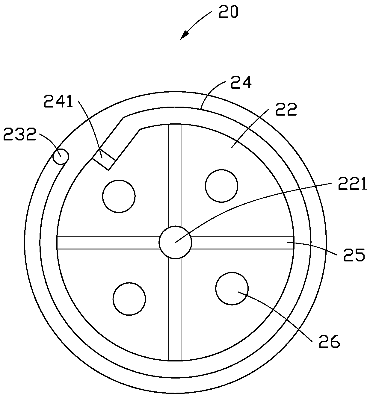 Driving wheel disk and testing device