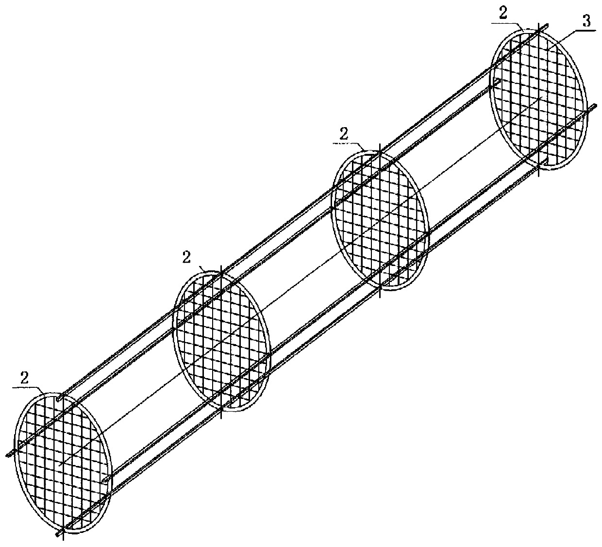 Novel baffling rod heat exchanger device