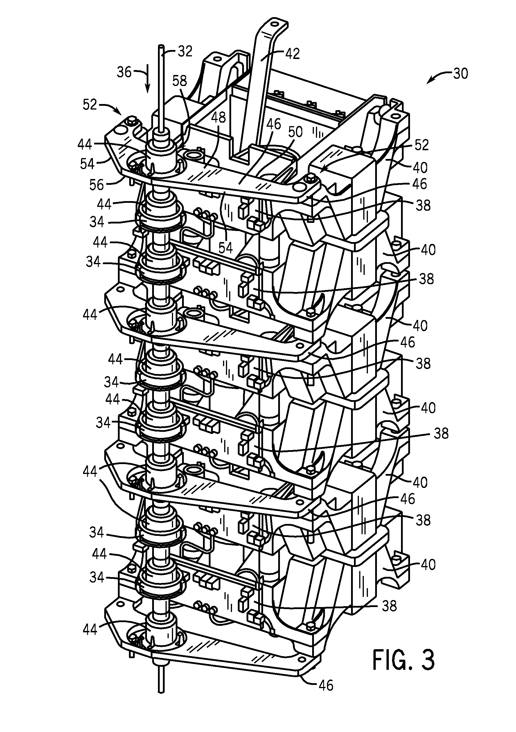 Insulating support flange for current loop system