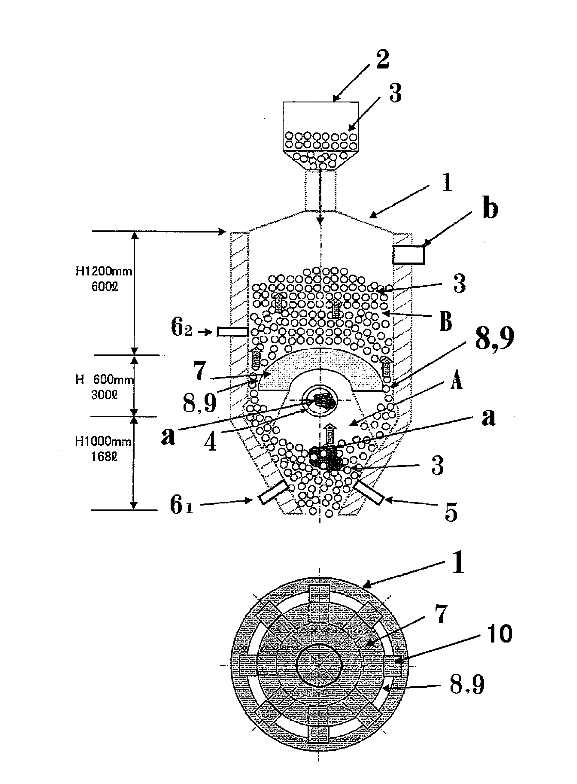 Biomass gasifier device