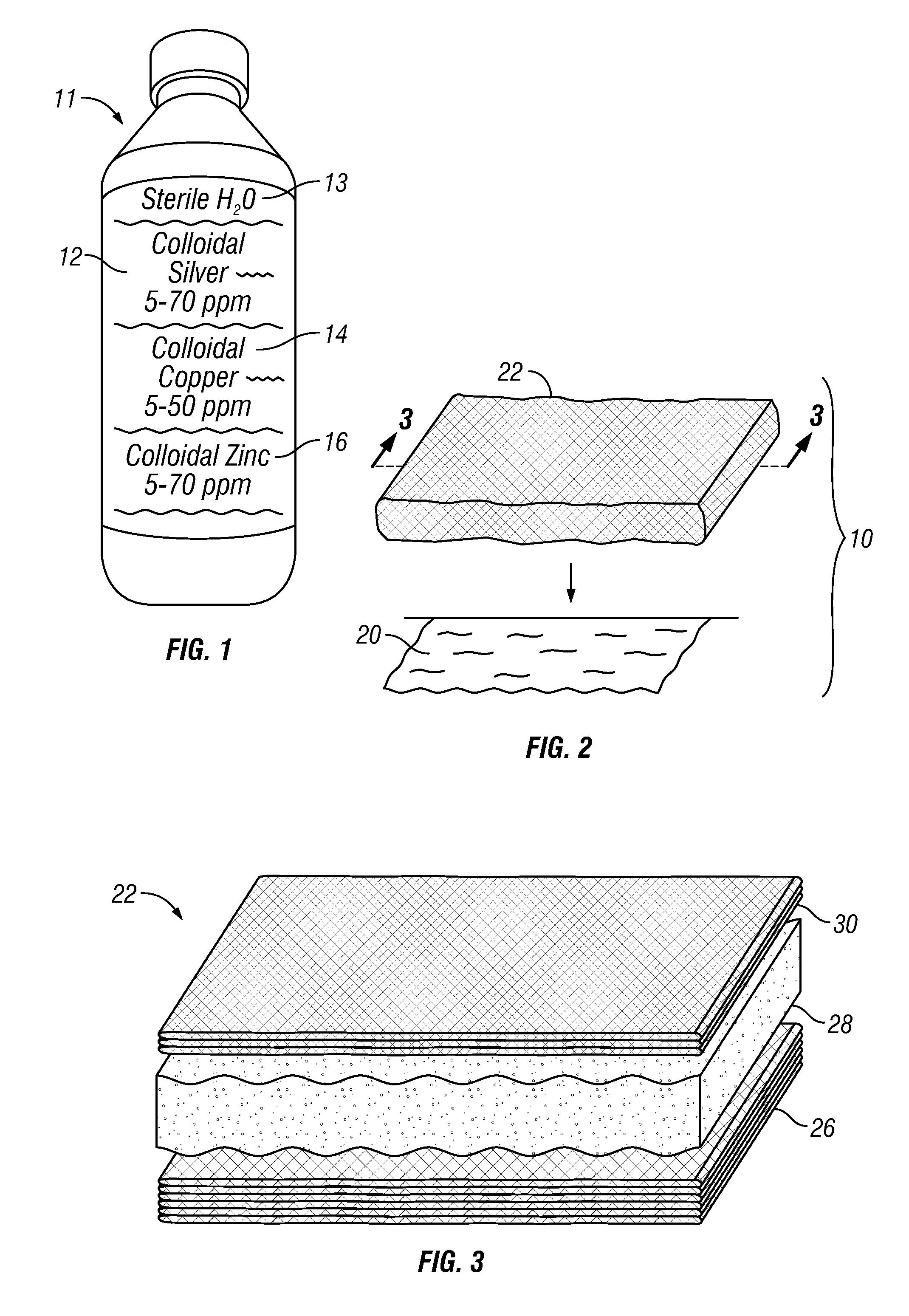 Silver-copper-zinc oxide wound care system