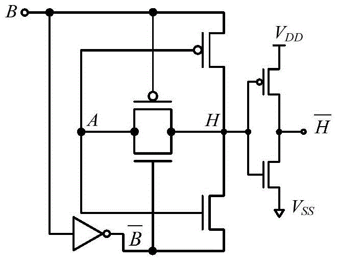 Grid voltage bootstrapping xor/xnor circuit and grid voltage bootstrapping single-bit full adder