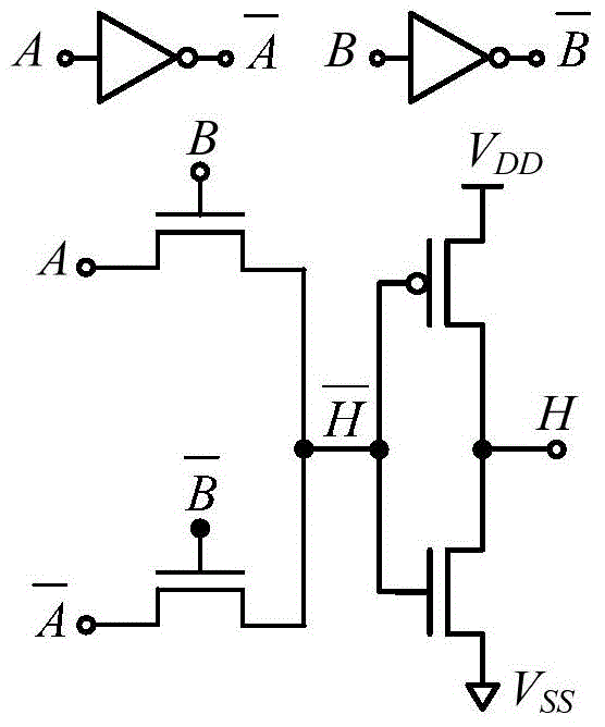 Grid voltage bootstrapping xor/xnor circuit and grid voltage bootstrapping single-bit full adder