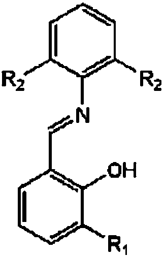 A kind of supported mgcl2/tcl4 catalyst modified by salicylaldimine type modifier and its preparation method and application