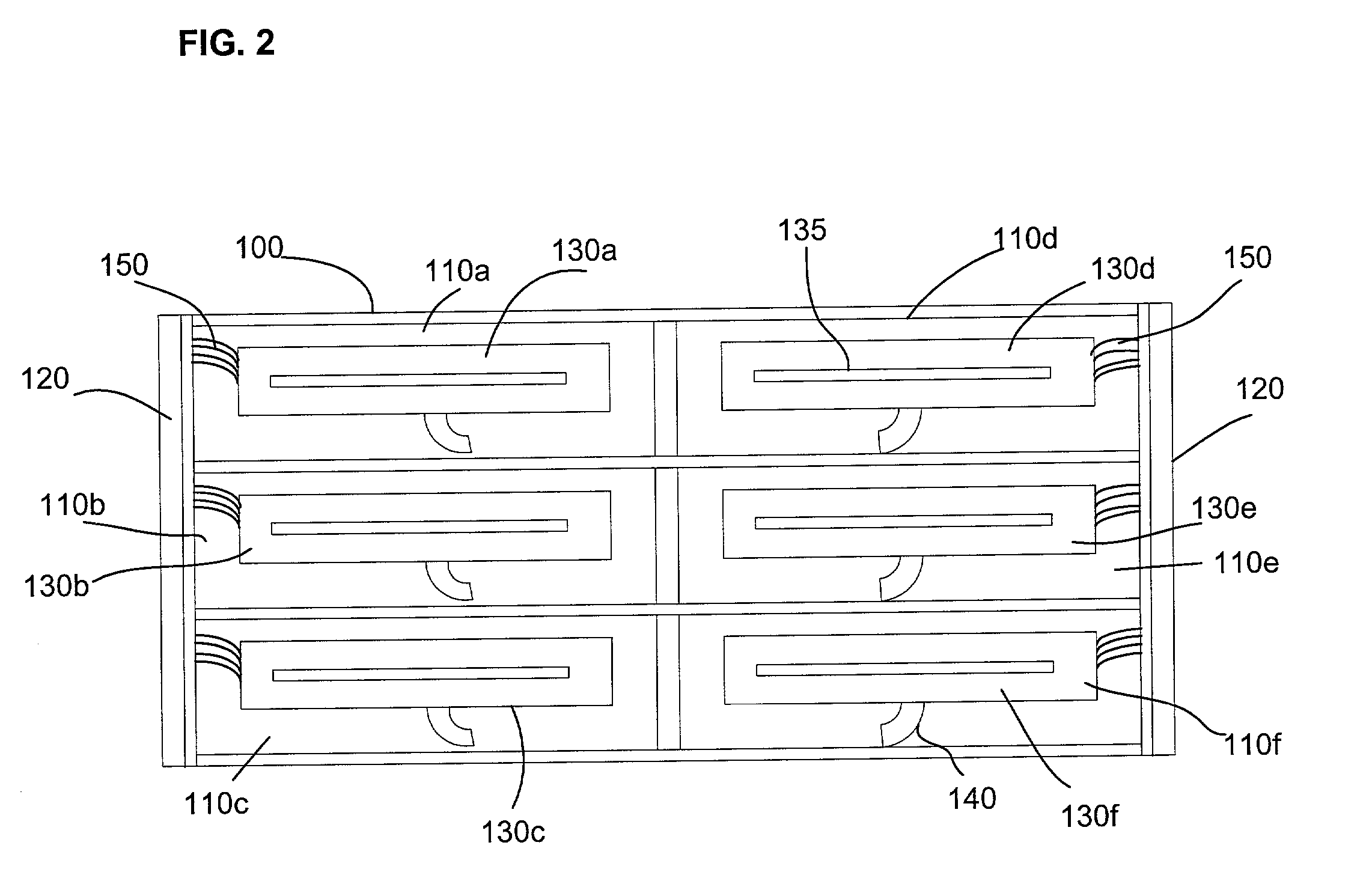Workpiece distribution and processing in a high throughput stacked frame
