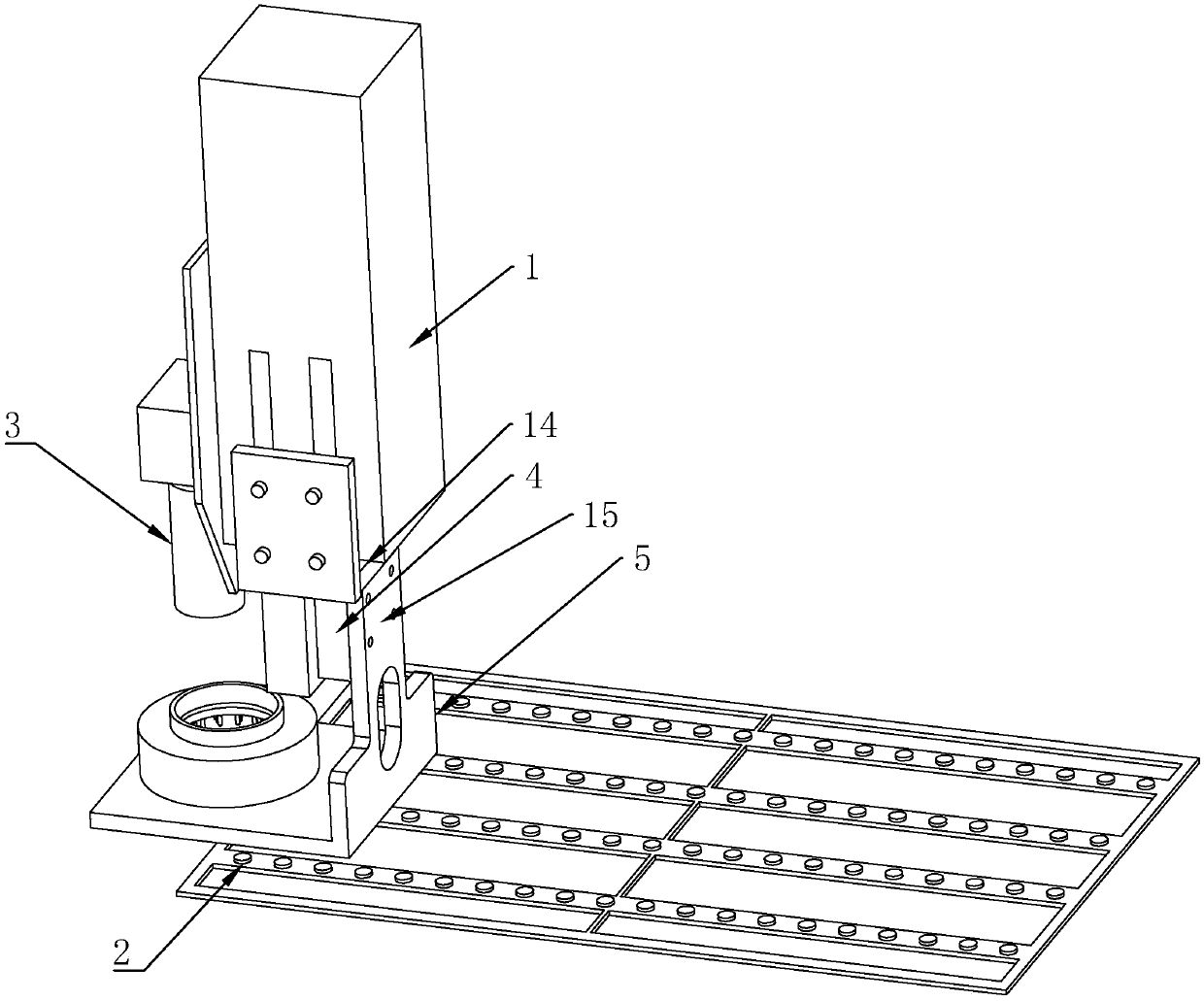 Image acquisition device for detecting concentricity between led chip and lens