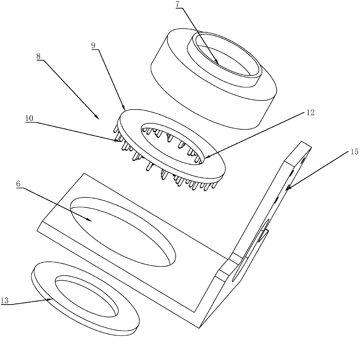 Image acquisition device for detecting concentricity between led chip and lens