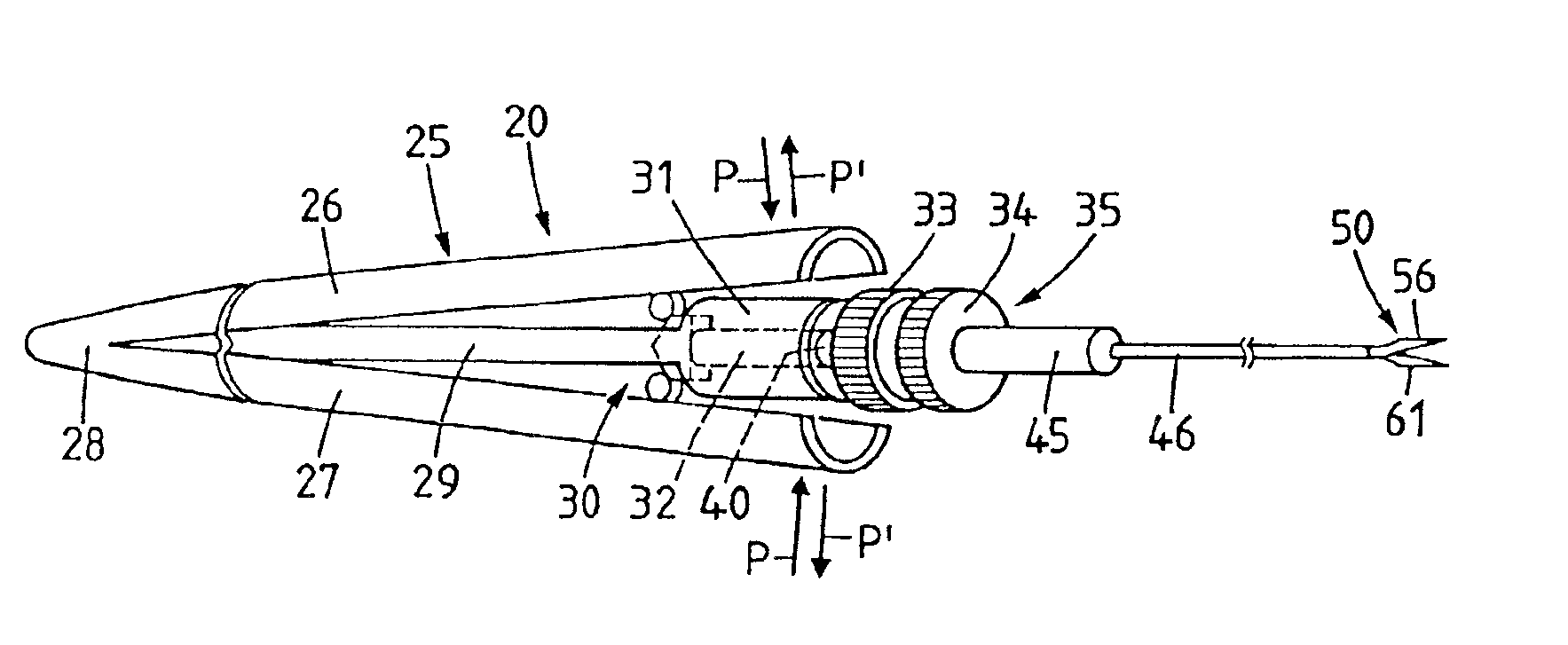 Micro surgical cutting instrument configured as scissors