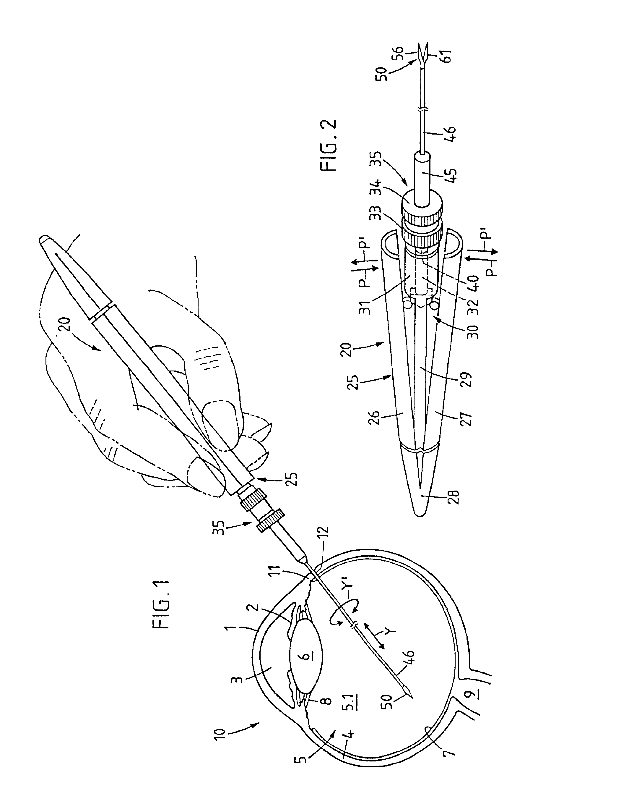 Micro surgical cutting instrument configured as scissors