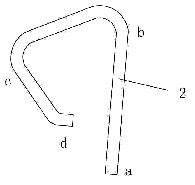 Combined structure of lower support double-runway conical ring and steel wire ring